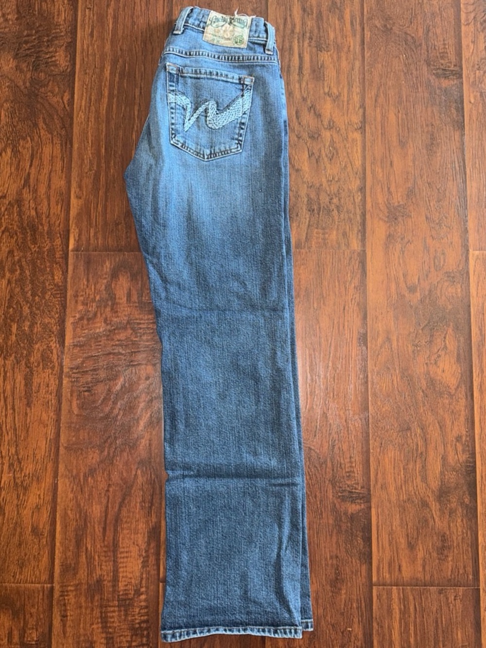 Lucky Brand Blue Denim Jeans with Floral Pocket Lining